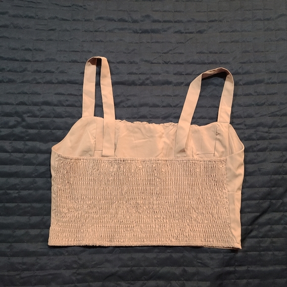 Lilac cropped tank top - Picture 3 of 4